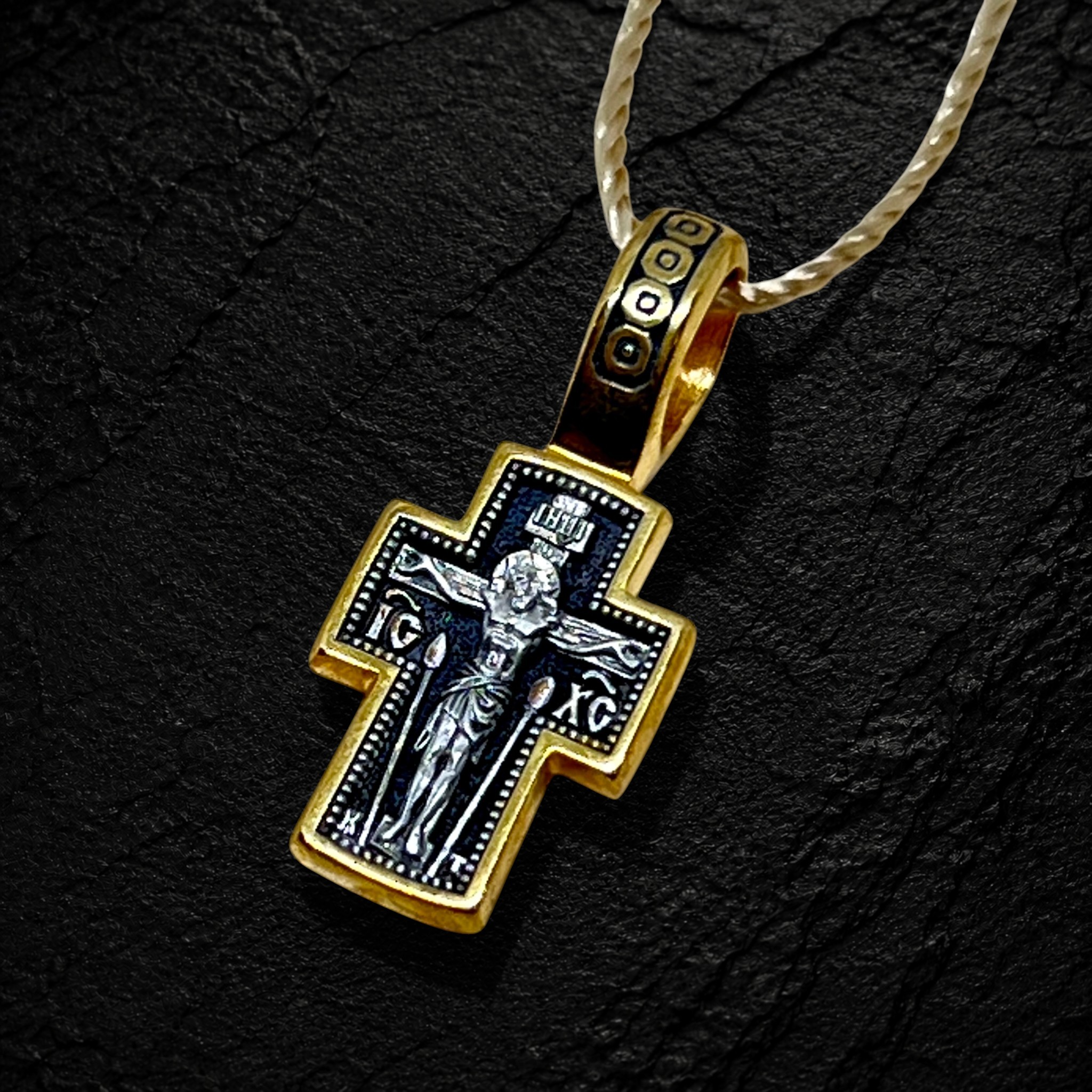 The Crucifixion of Christ. The Kazan Icon of the Mother of God. Orthodox Cross